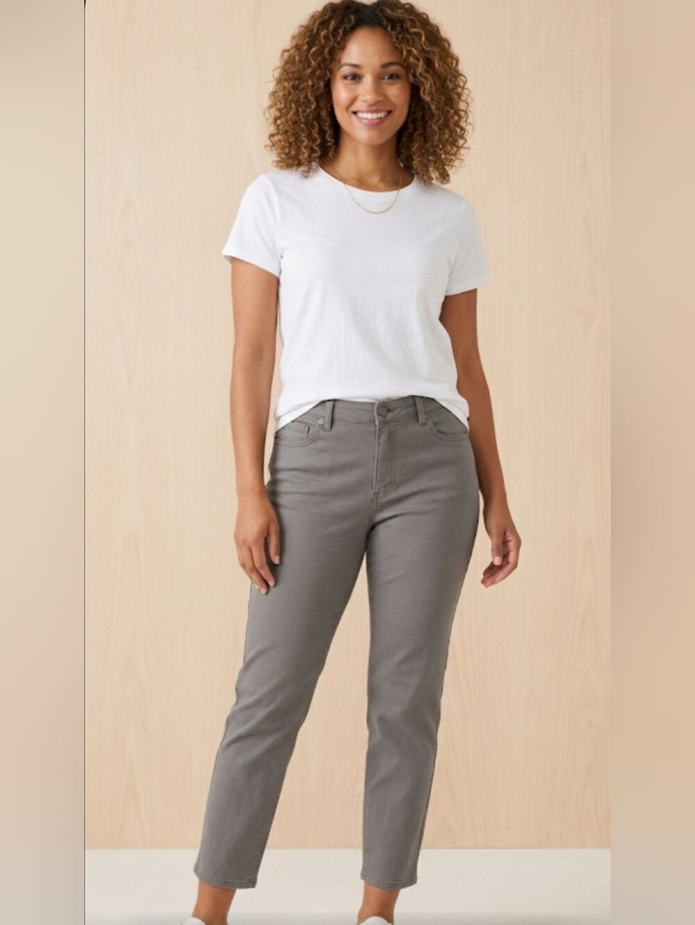 George Women's Ankle Pants in Gray